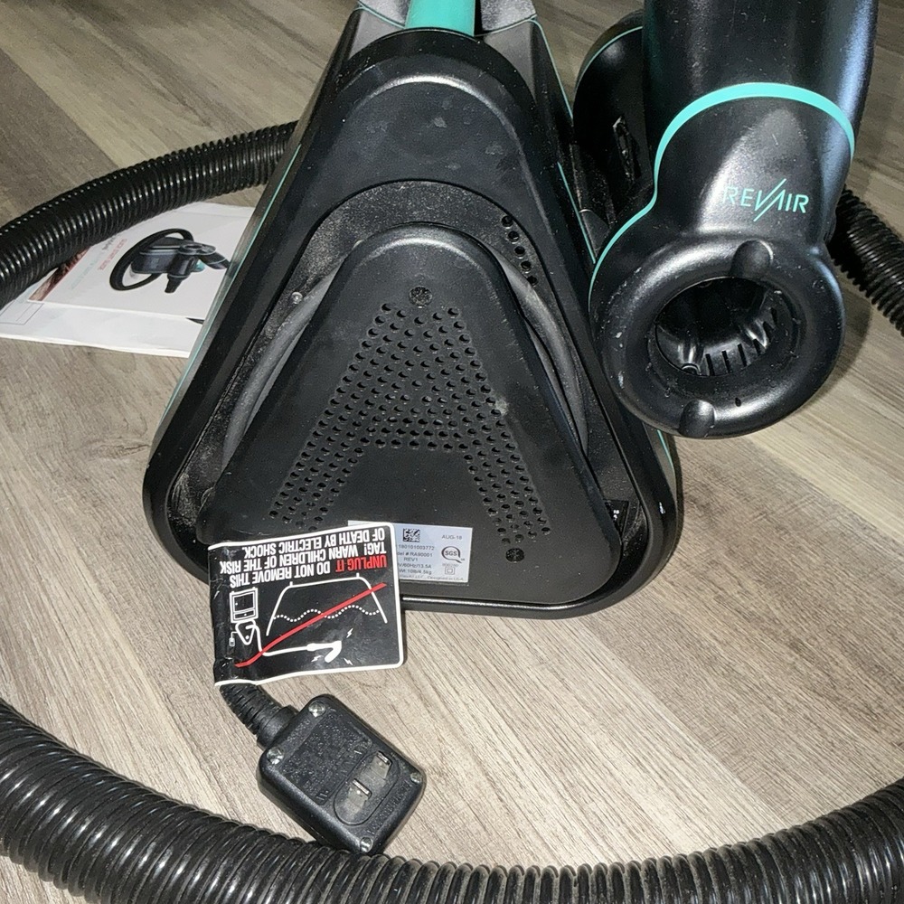 RevAir Reverse-Air Hair Dryer Rev Air REV2 Black Teal RA90001 - Picture 3 of 7